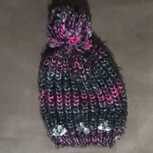 Cute fluffy winter beanie.